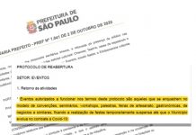 Prefeitura de São Paulo assina portaria que libera volta dos eventos corporativos e exclui “festas”