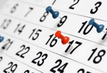 Calendário de 13 a 19 de março