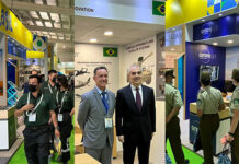 Pavilhão Brasil na Fidae 2022 contou com delegações, comitivas e autoridades