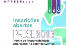PRESE 2023 vai reconhecer as melhores práticas ESG no setor de eventos
