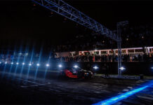 Entre motores, drones e música, Balneário Camboriú testa novo modelo de espetáculo e atrai mais de 5 mil pessoas