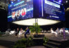 Neto Eventos criou estrutura hexagonal inédita em LED em Santa Catarina