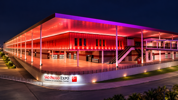 São Paulo Expo Under Magenta Lights